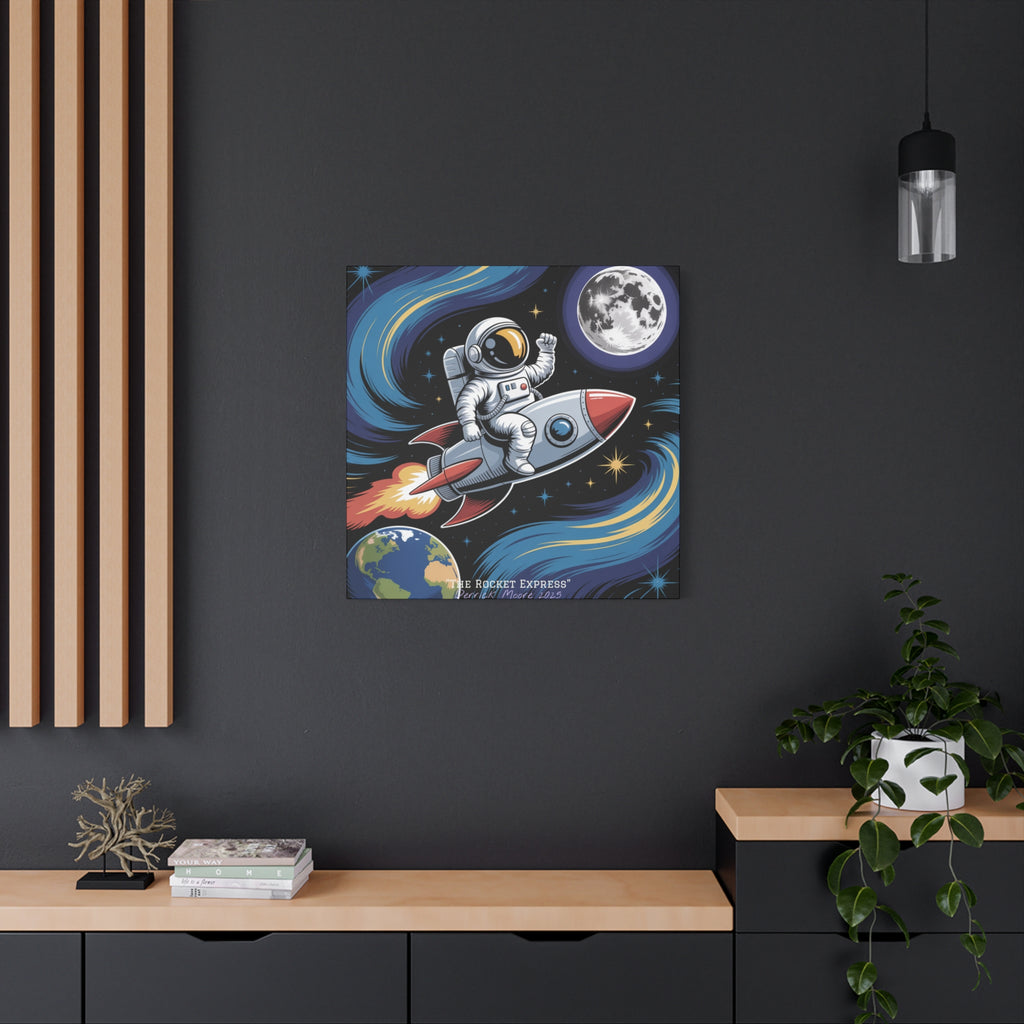 "The Rocket Express" 2025 - Matte Stretched Canvas Wall Art