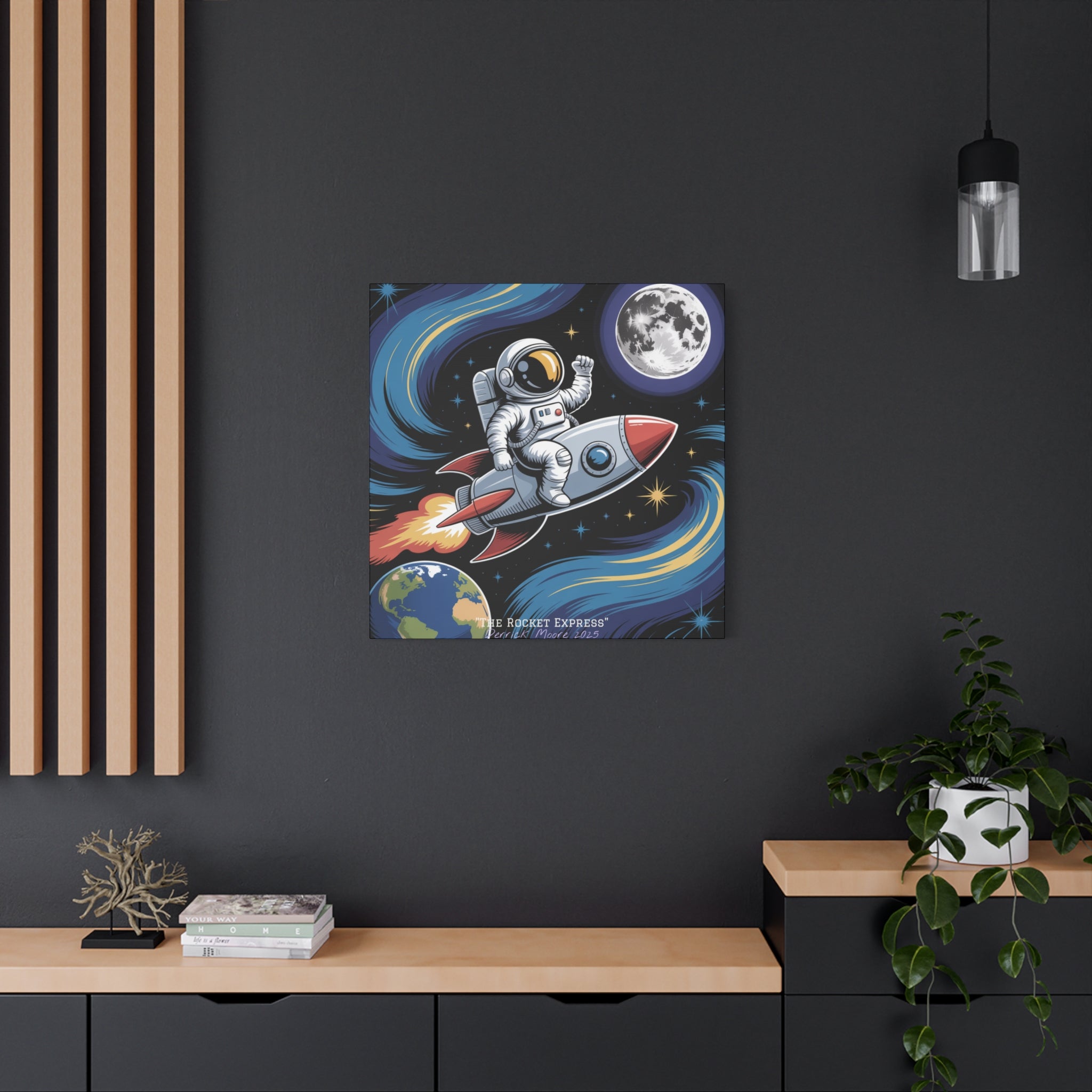 "The Rocket Express" 2025 - Matte Stretched Canvas Wall Art