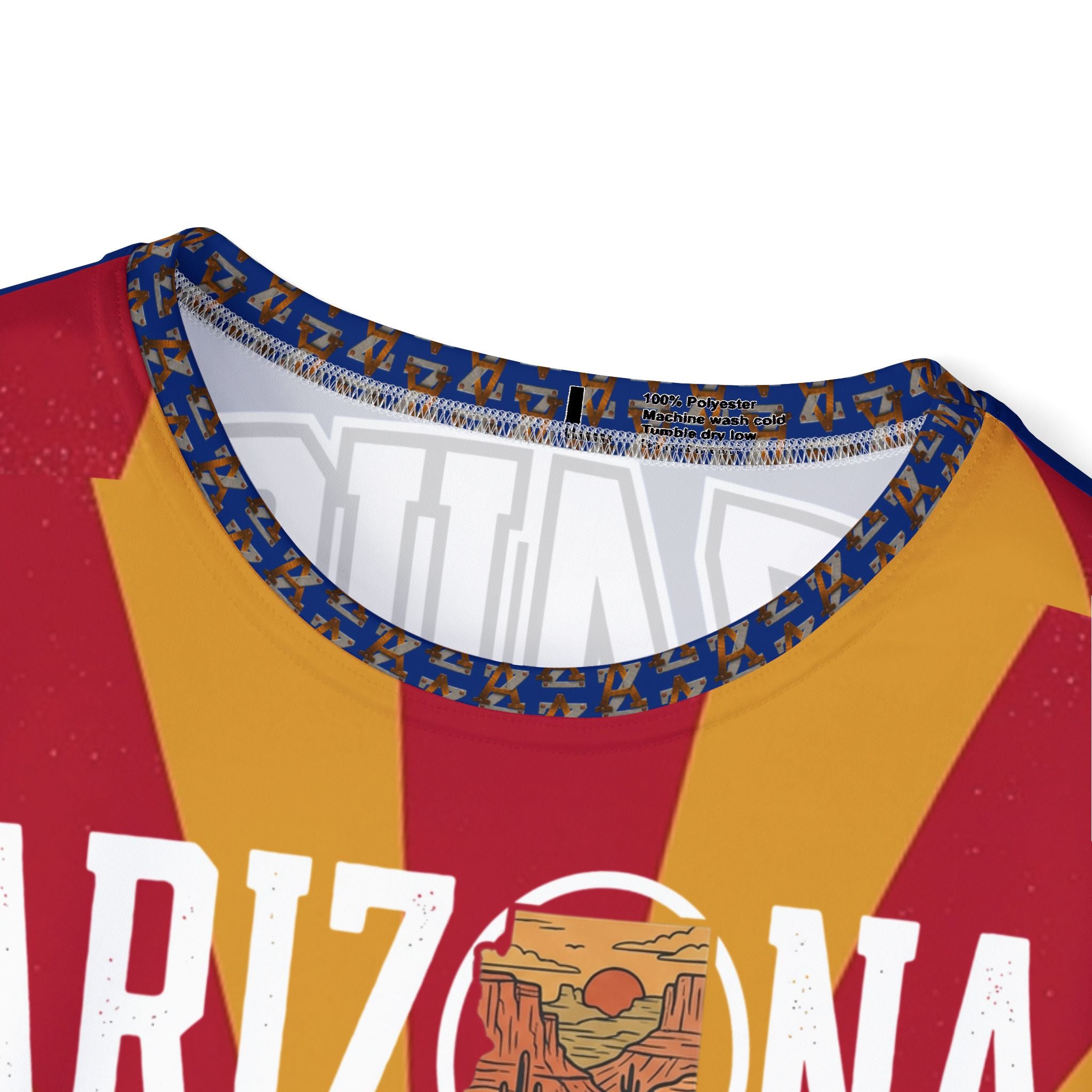 Arizona Cycling Jersey — AZ4USA Men’s Sports Tee with State Flag Design
