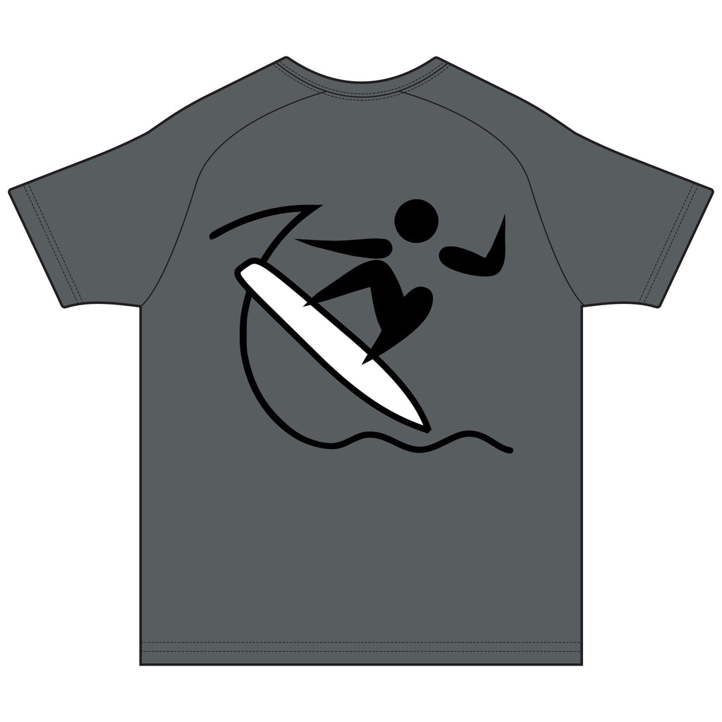 Surf Rashguard Tee – USA Surfing Wave Logo & Surfer Graphic