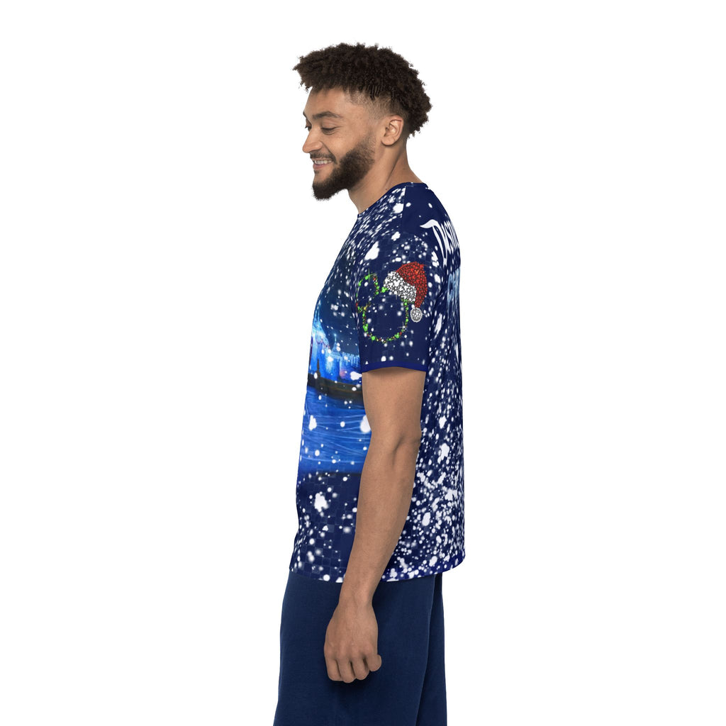 Disneyland Christmas Castle All-Over Print - mens jersey