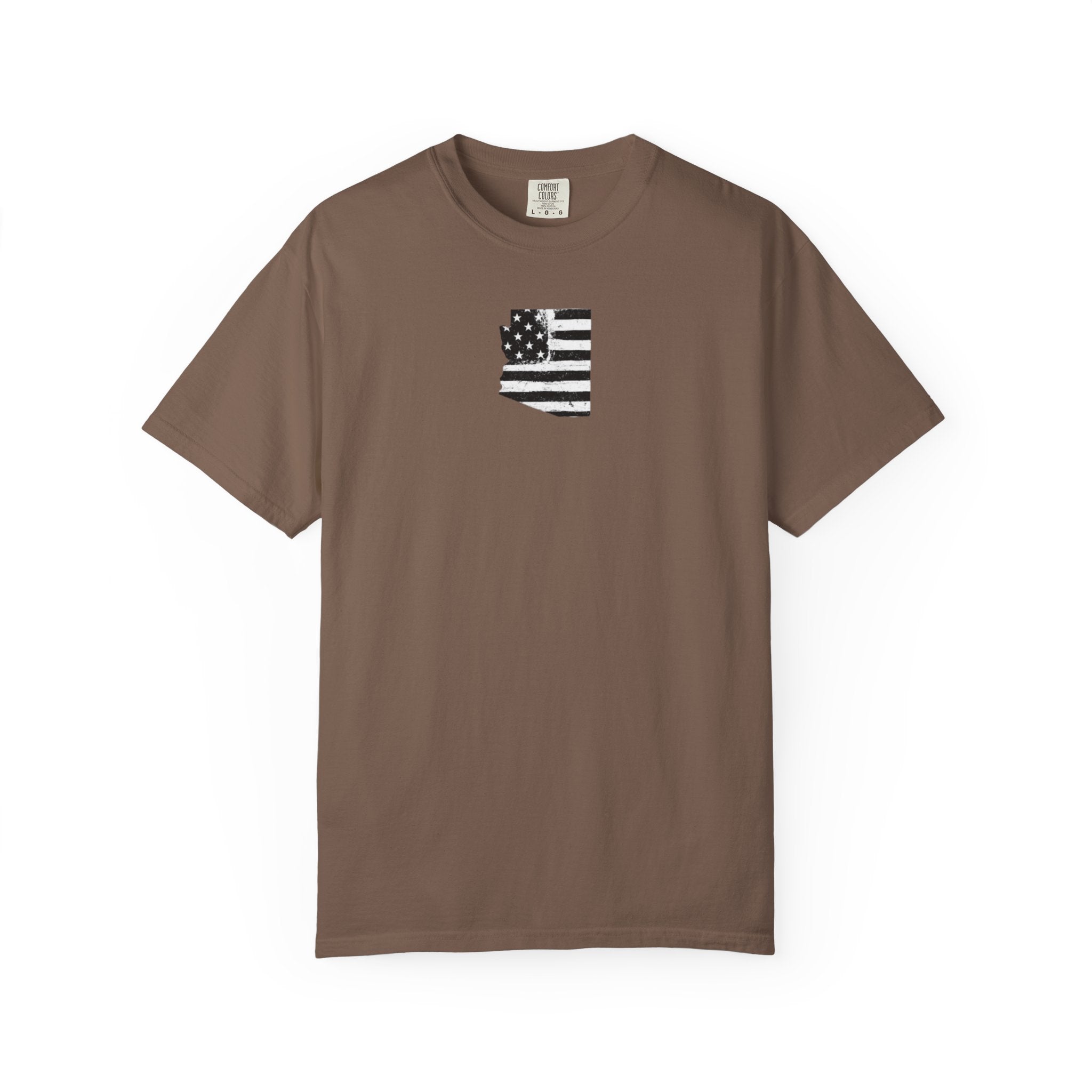 Arizona Flag Tee - Born in America, American Pride Shirt, Unisex Graphic T-Shirt, Arizona Themed Apparel, Patriotic Gift