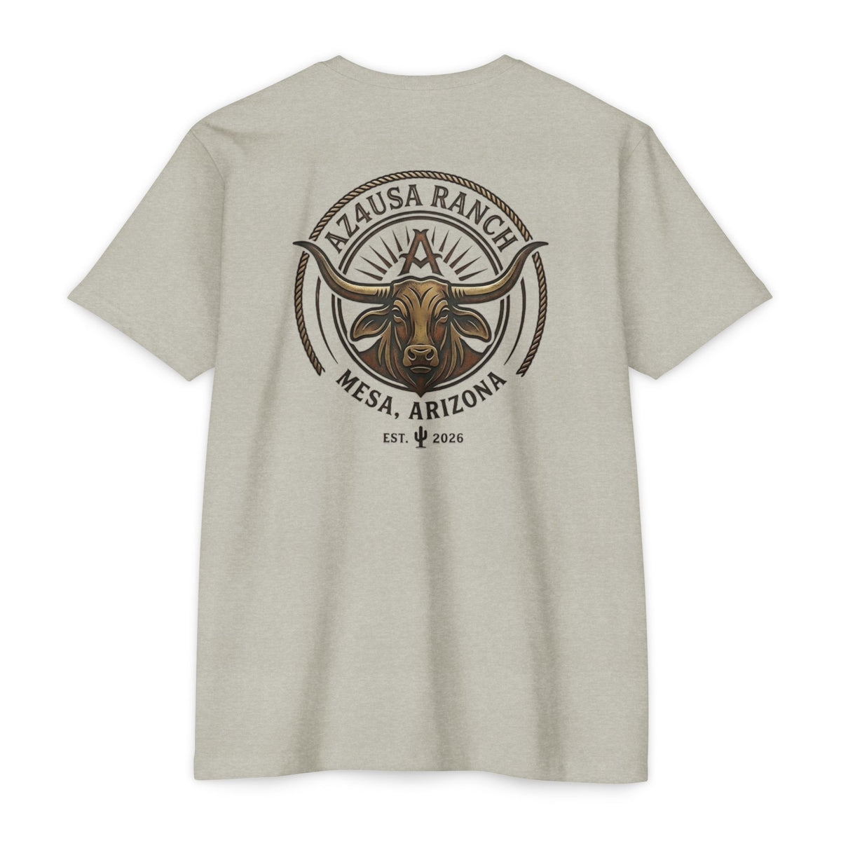 Arizona Ranch T-Shirt — "AZ4USA Ranch" Western Graphic Tee