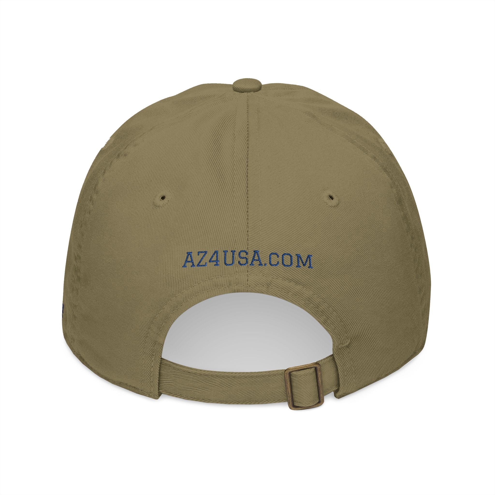 Embroidered Organic Baseball Cap — 'Moore Cruises' Earth Logo (AZUSA.COM)