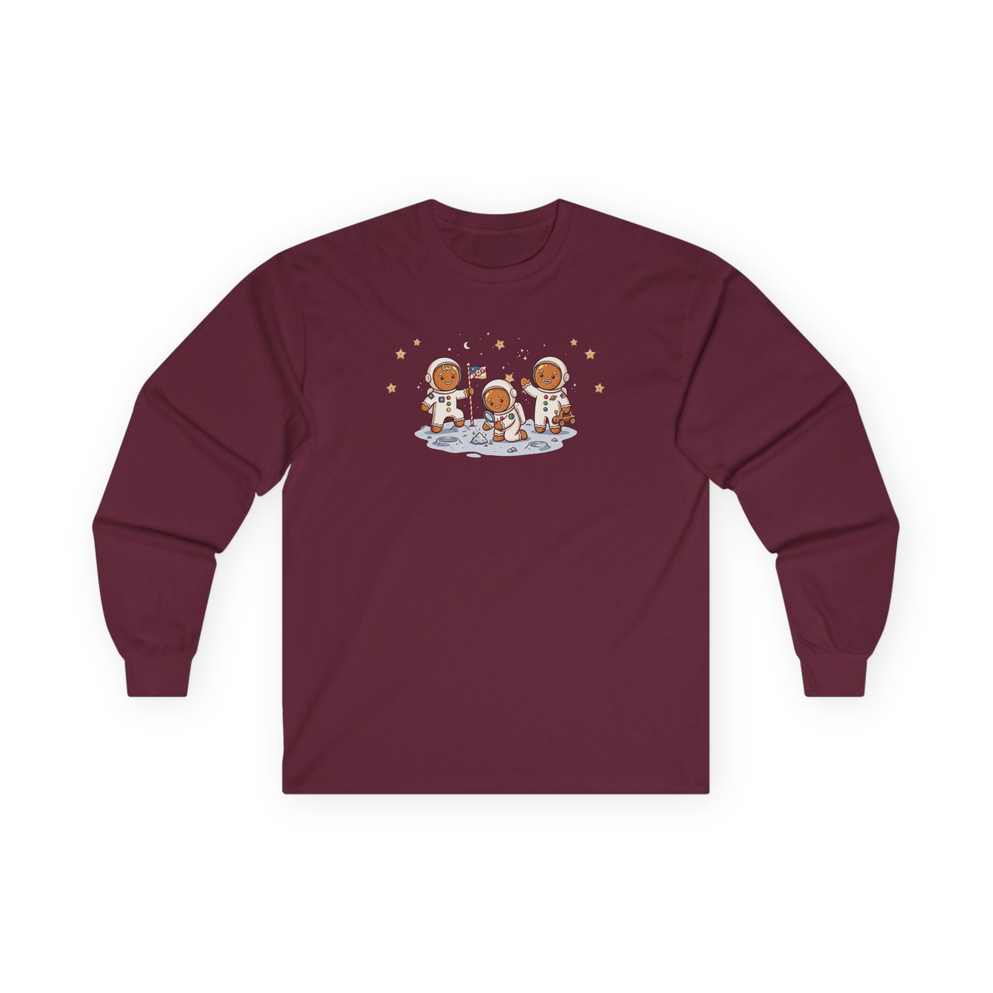 Christmas Gingerbread Crew Long Sleeve Tee — "Merry Christmas 2026"
