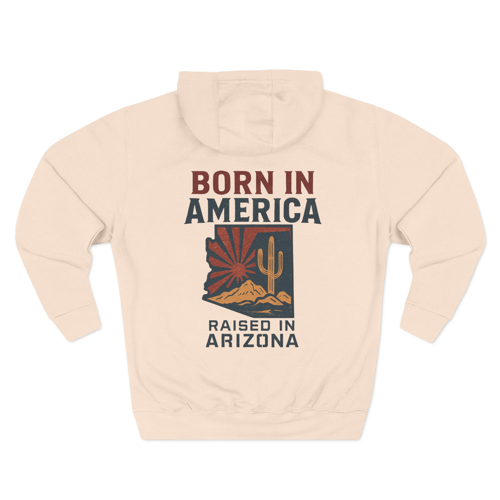 Arizona Pride Fleece Hoodie, Cozy Sweatshirt, Travel Gift, Patriot Apparel, American Southwest Style