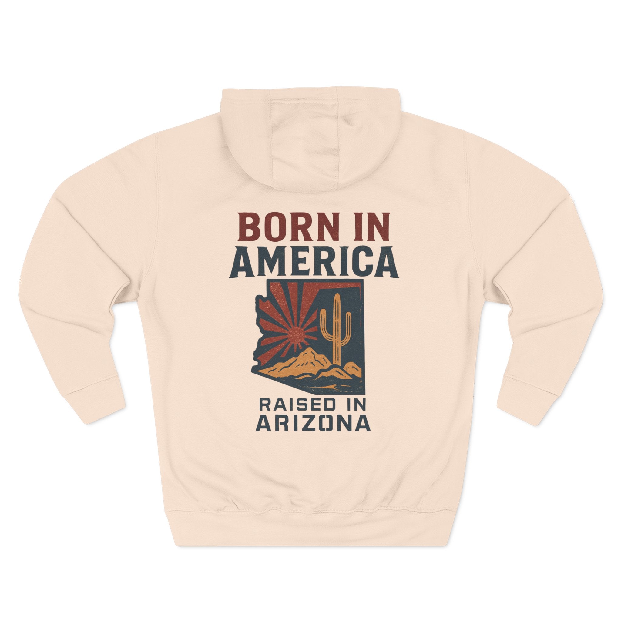 Arizona Pride Fleece Hoodie, Cozy Sweatshirt, Travel Gift, Patriot Apparel, American Southwest Style