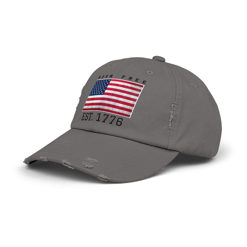 Born Free EST. 1776 Distressed Flag Cap