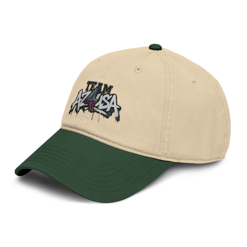 Team Azusa Washed Baseball Cap — Vintage Graffiti Logo Hat