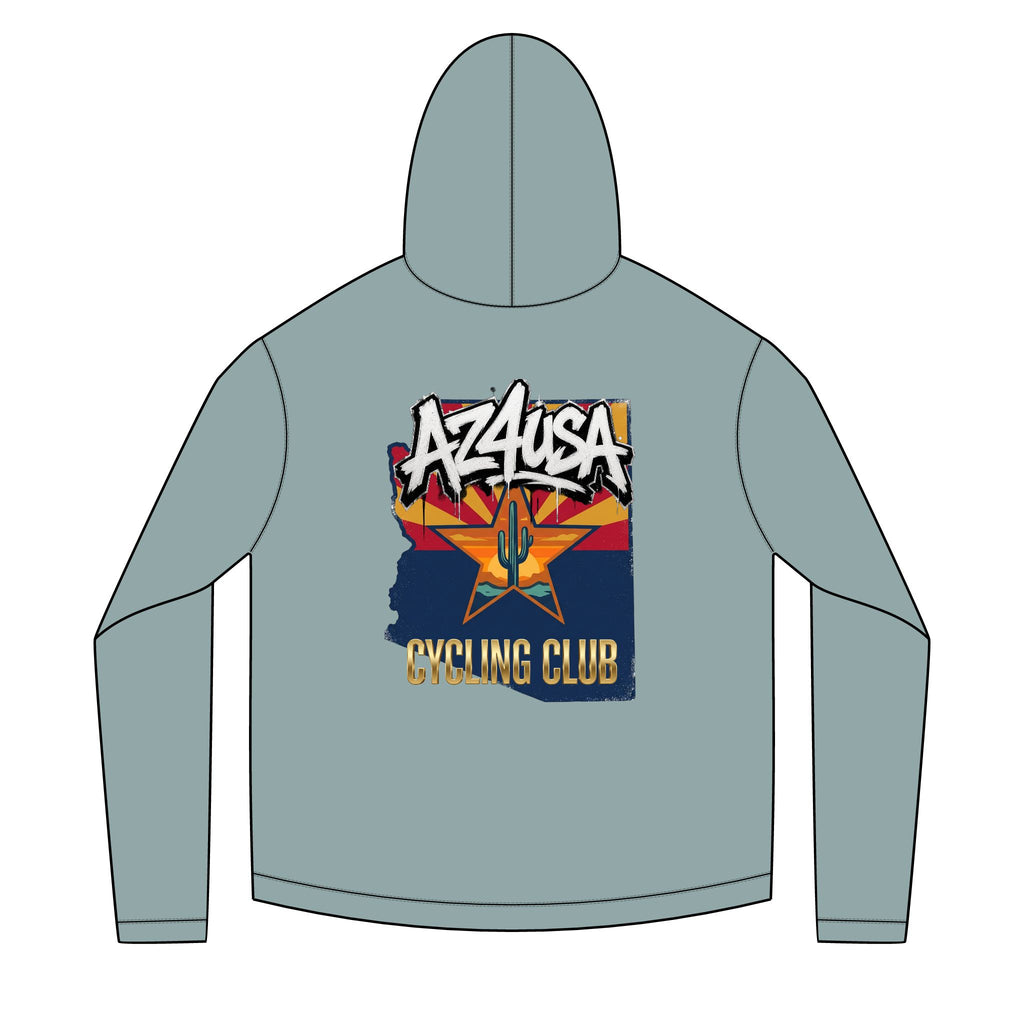 Azusa Cycling Club Solar Hoodie — Retro Arizona Sun Graphic Hoodie