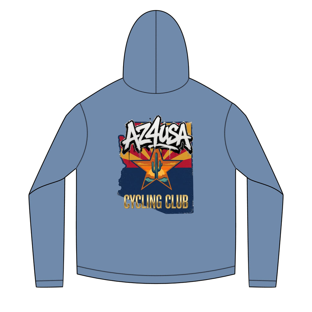Azusa Cycling Club Solar Hoodie — Retro Arizona Sun Graphic Hoodie