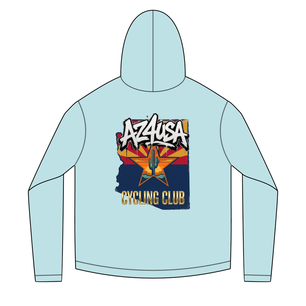 Azusa Cycling Club Solar Hoodie — Retro Arizona Sun Graphic Hoodie