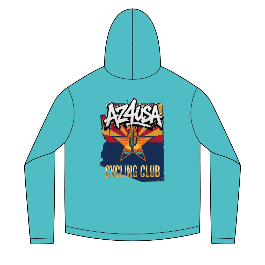Azusa Cycling Club Solar Hoodie — Retro Arizona Sun Graphic Hoodie