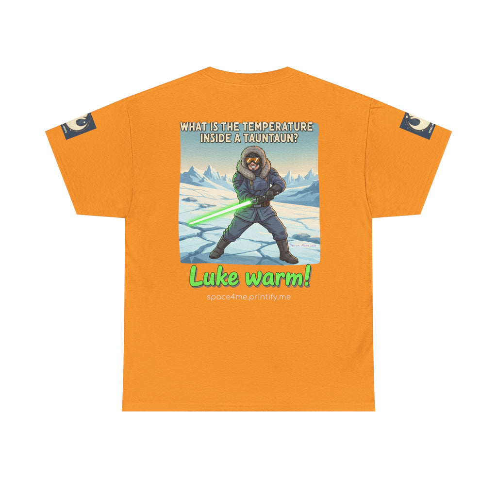 Luke Warm! Star Wars Luke Skywalker Tauntaun Joke T-Shirt Rebel Alliance