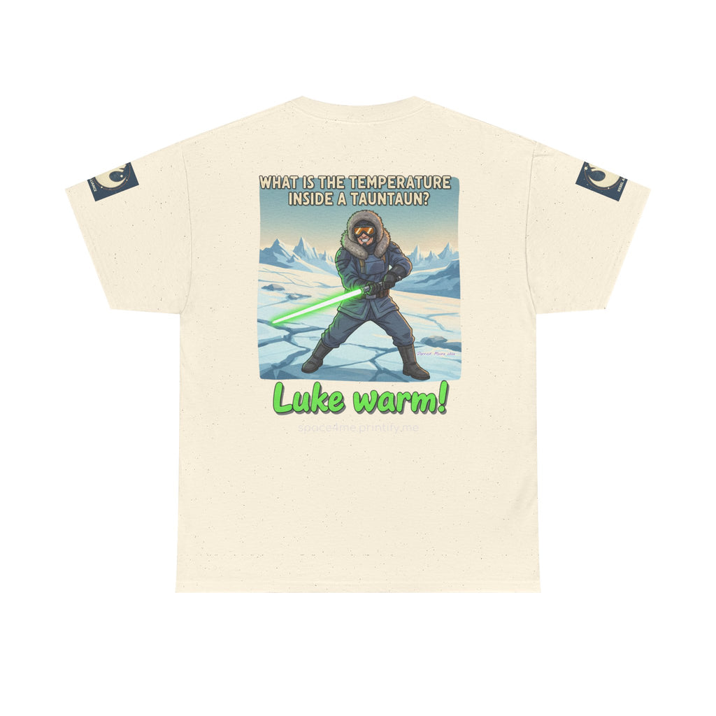 Luke Warm! Star Wars Luke Skywalker Tauntaun Joke T-Shirt Rebel Alliance