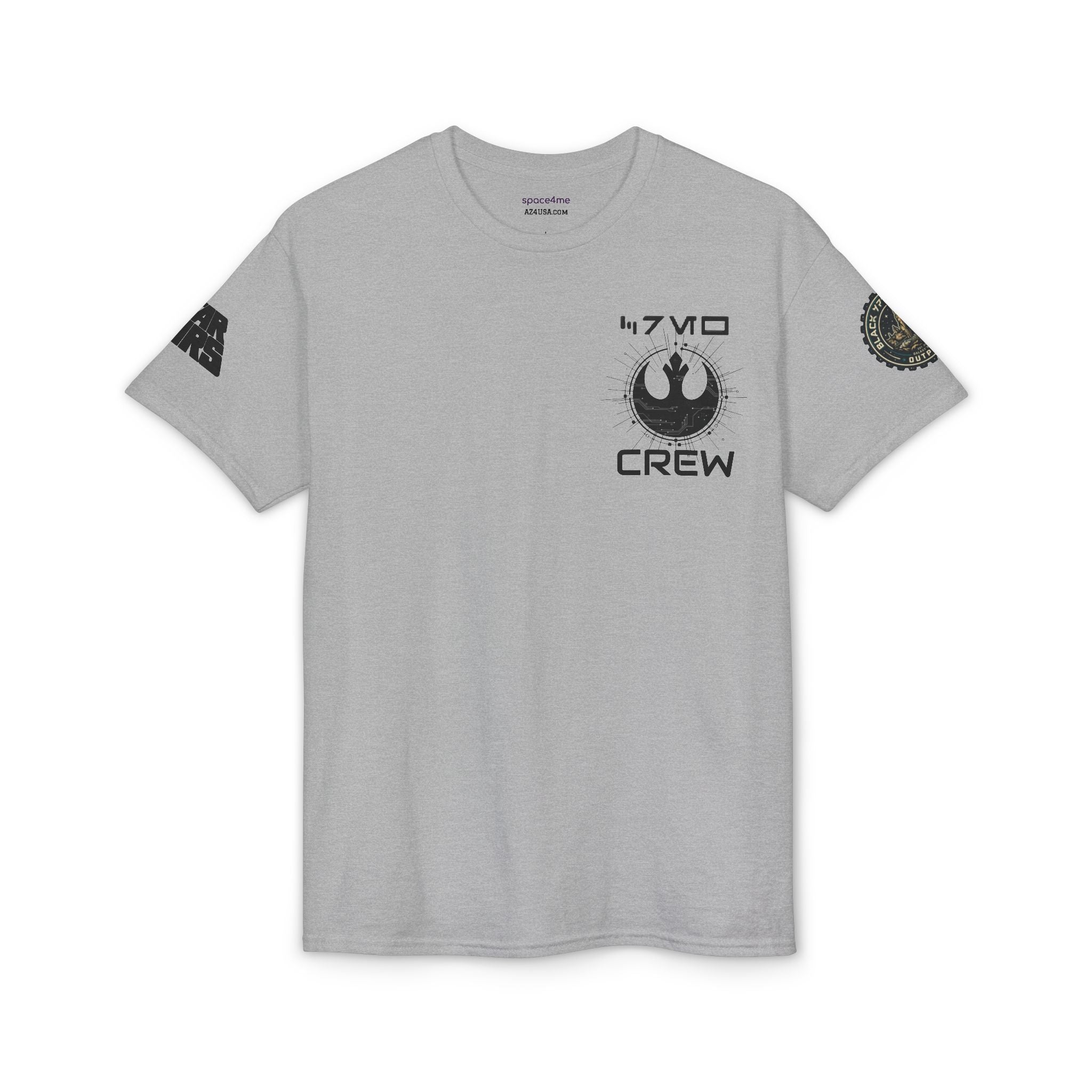 X - Wing Fighter Blueprint T-Shirt — 'Crew' Starship Schematic Tee
