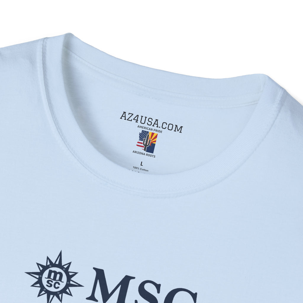 MSC World America Cruise T‑Shirt — Ship Specs & Silhouette Tee