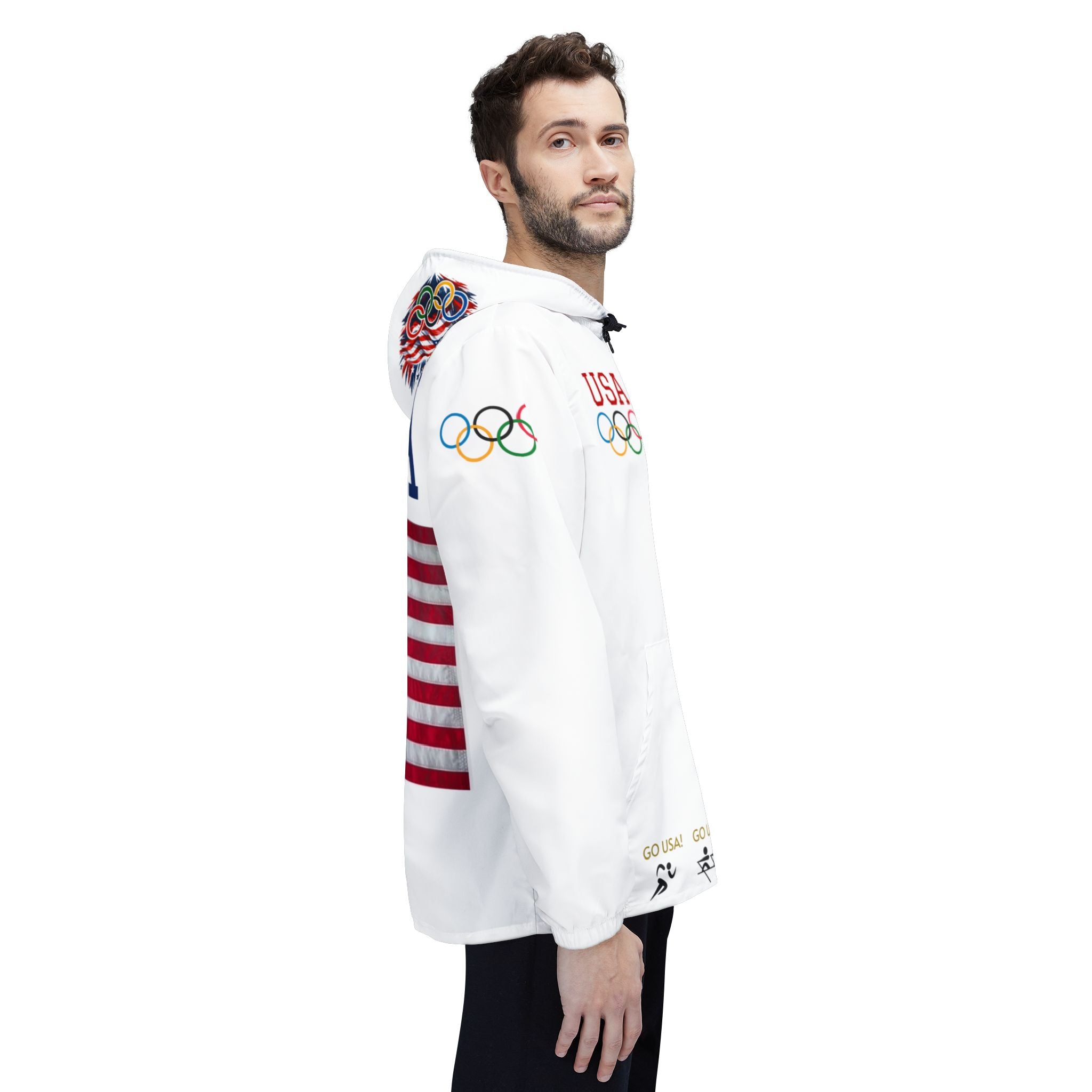 USA 2028 Olympic Windbreaker Jacket – LA28 USA Flag Hoodie