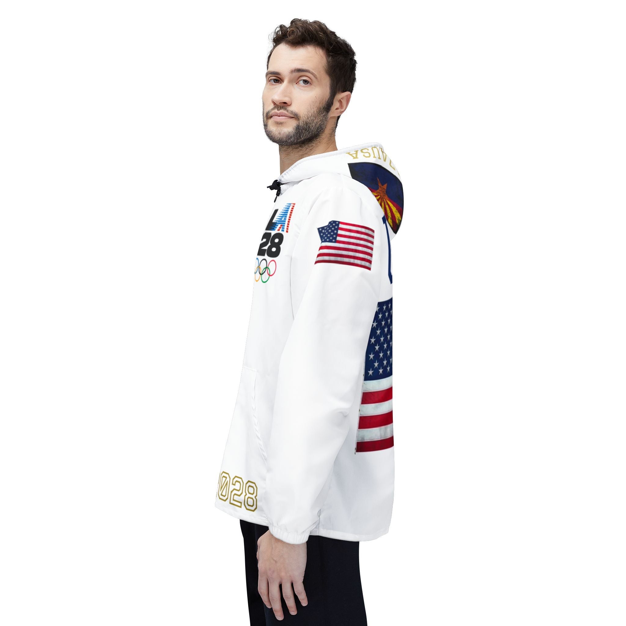 USA 2028 Olympic Windbreaker Jacket – LA28 USA Flag Hoodie