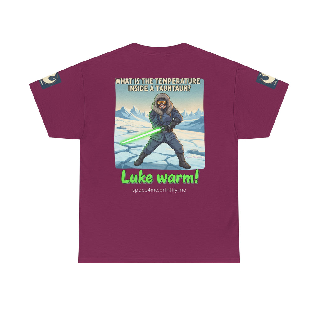 Luke Warm! Star Wars Luke Skywalker Tauntaun Joke T-Shirt Rebel Alliance