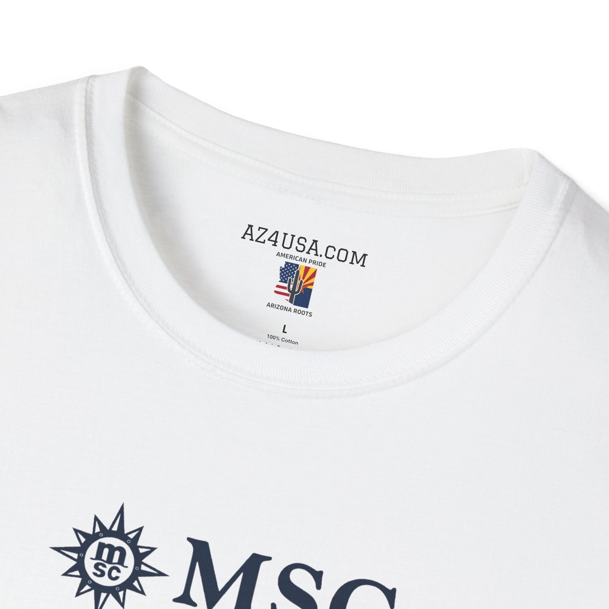 MSC World America Cruise T‑Shirt — Ship Specs & Silhouette Tee