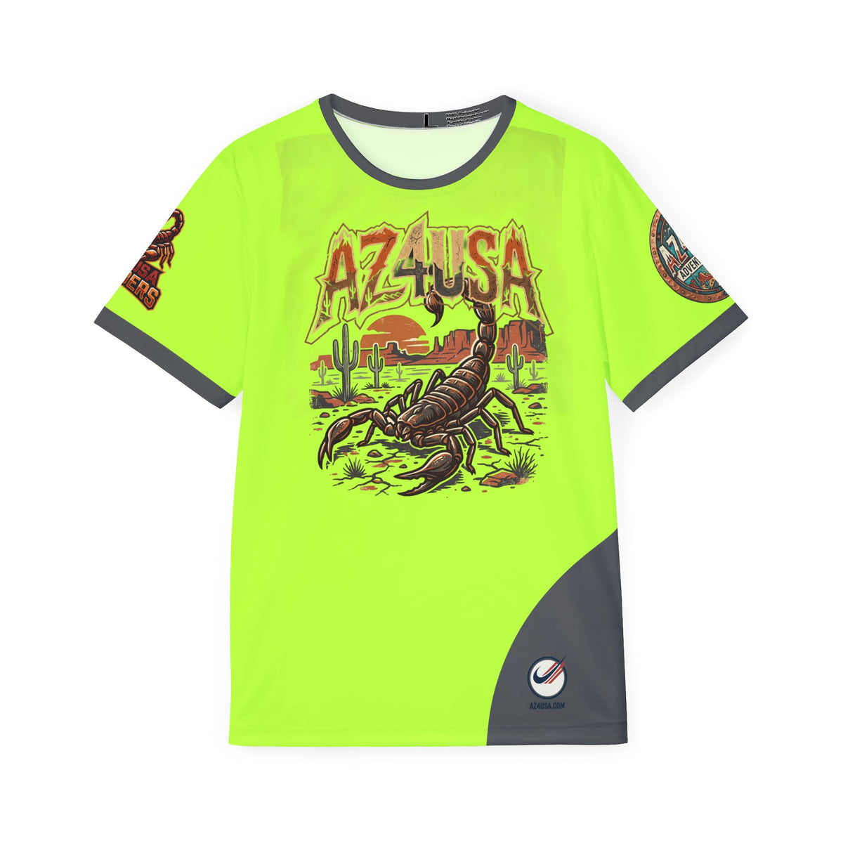 Scorpion Desert Team Jersey – 'Team Az4USA' Neon Sports Shirt