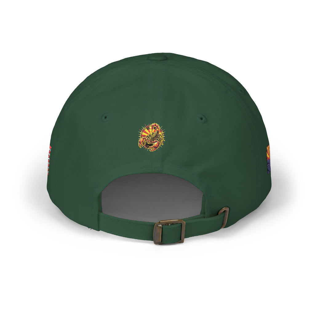 Dad Cap — Retro Grunge Scorpion Patch Baseball Hat