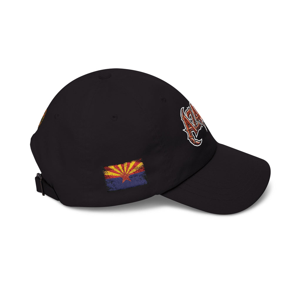 Dad Cap — Retro Grunge Scorpion Patch Baseball Hat