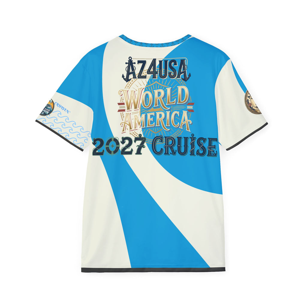Men's Cruise Jersey — AZ4USA World America 2027 MSC Travel T‑Shirt