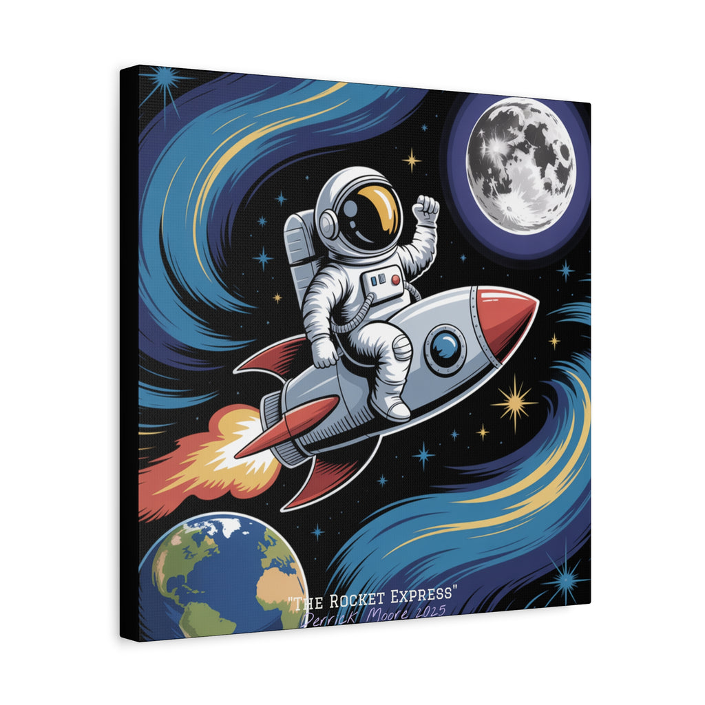 "The Rocket Express" 2025 - Matte Stretched Canvas Wall Art