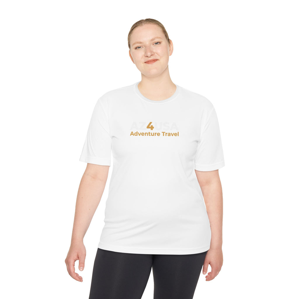 Adventure Travel Tee — “Adventure with a Sting!” Graphic Moisture-Wicking Shirt