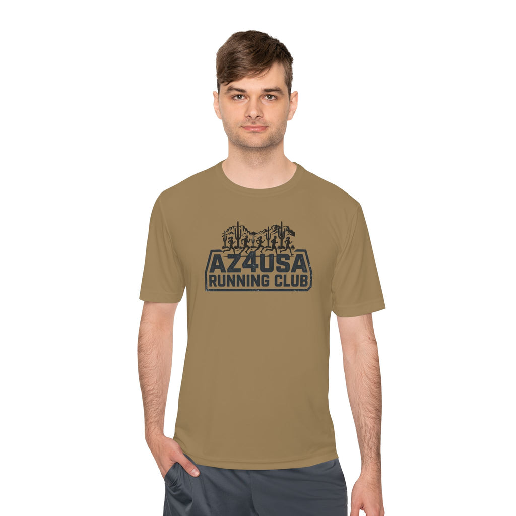 Az4USA Running Club Moisture-Wicking Tee — Trail Skyline Graphic