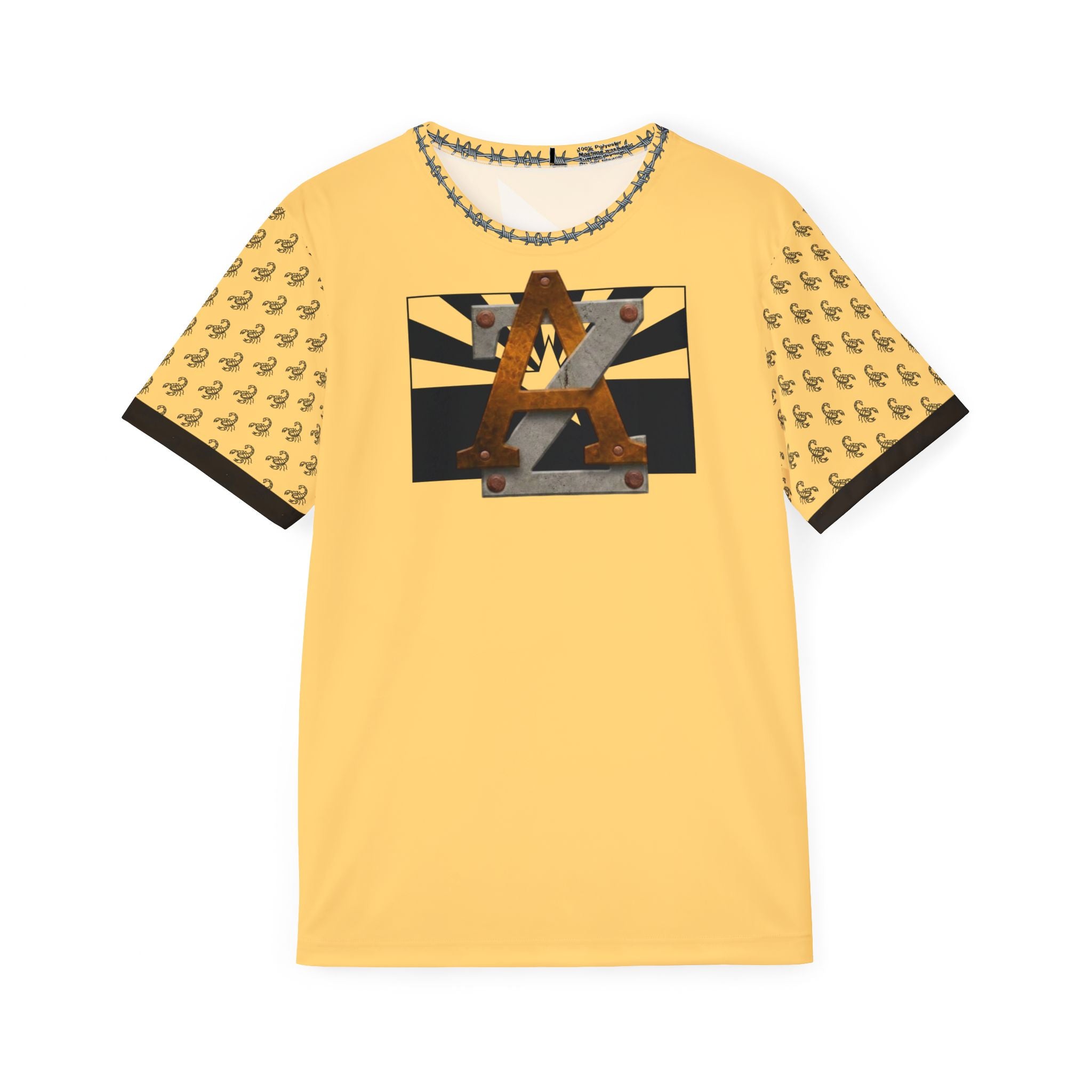 AZ4 USA Yellow Sports Jersey — AZ4USA Logo Athletic Shirt