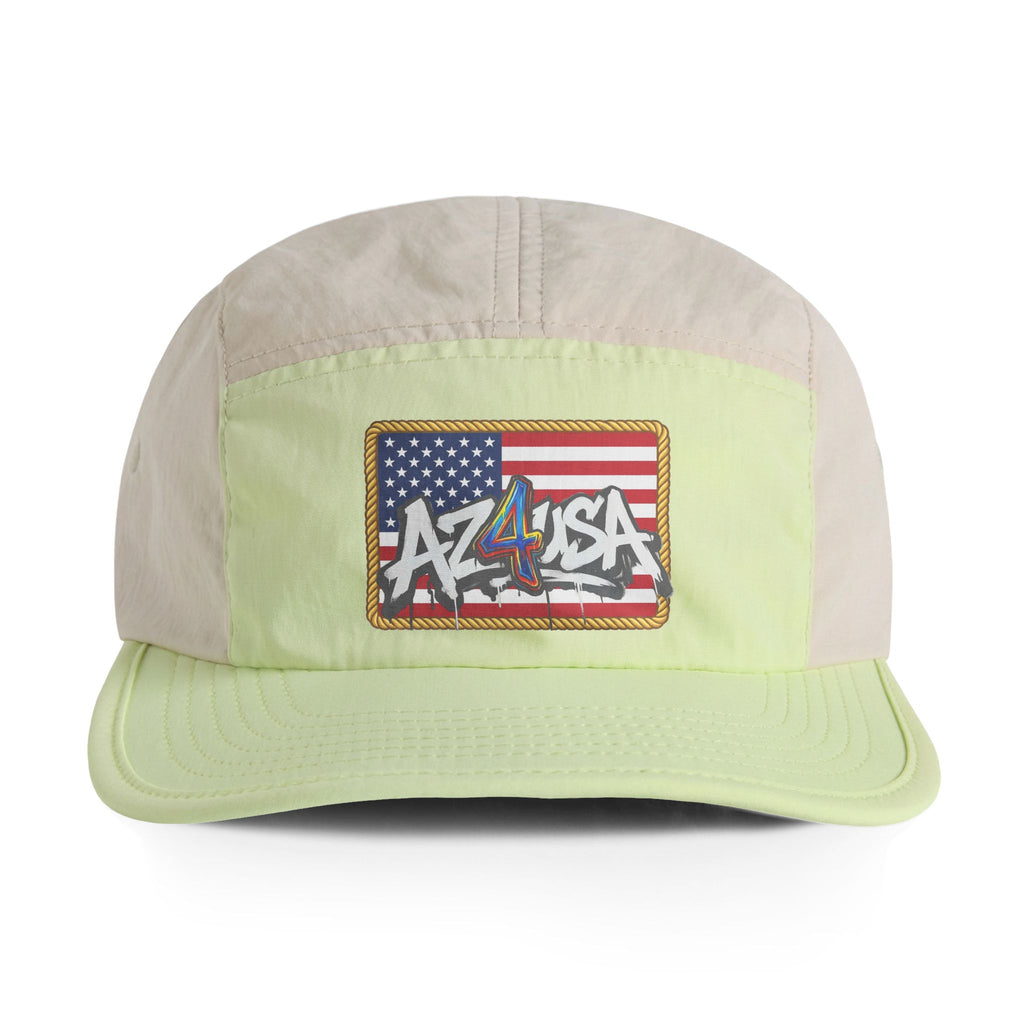 AZ 4 USA  - USA Flag-Two-Tone Nylon Cap — Graffiti Flag Patch Hat
