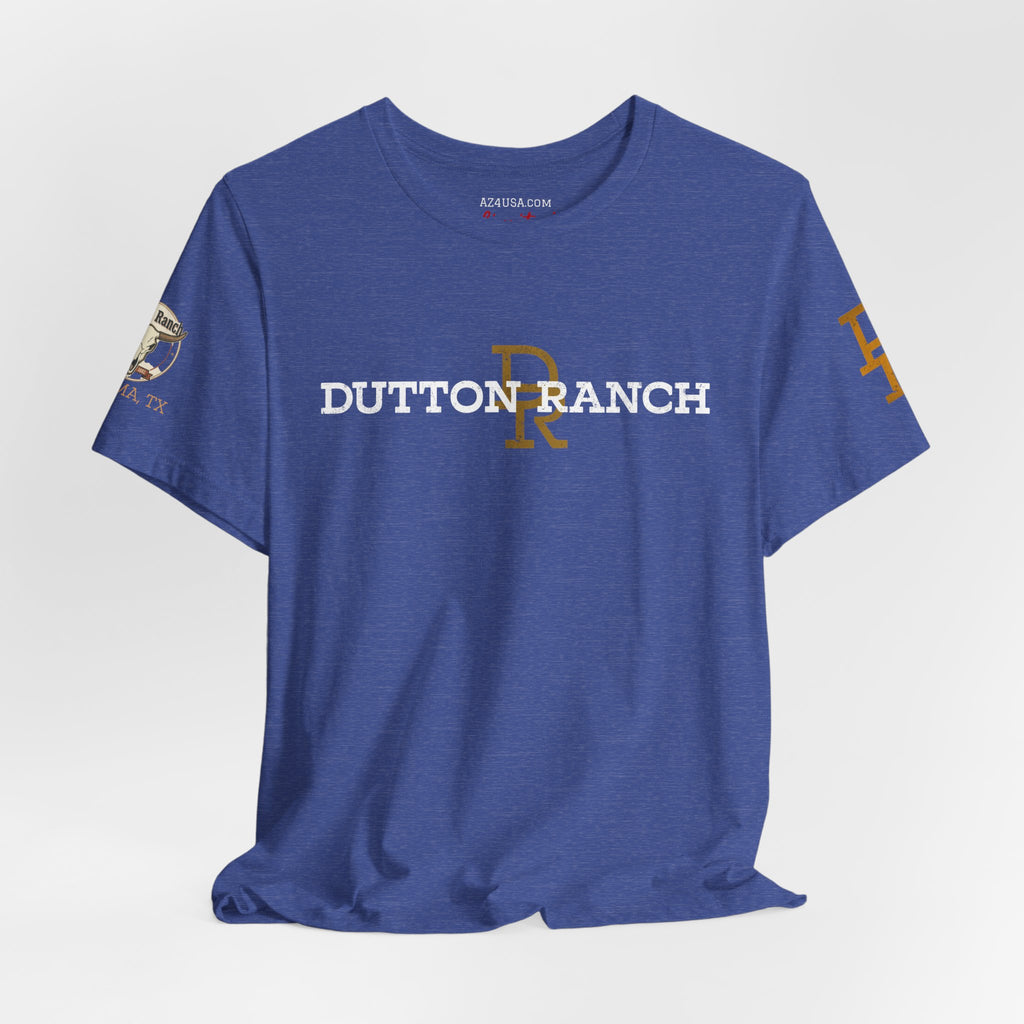 DR Monogram Tee — Vintage Gold Logo Short Sleeve Shirt