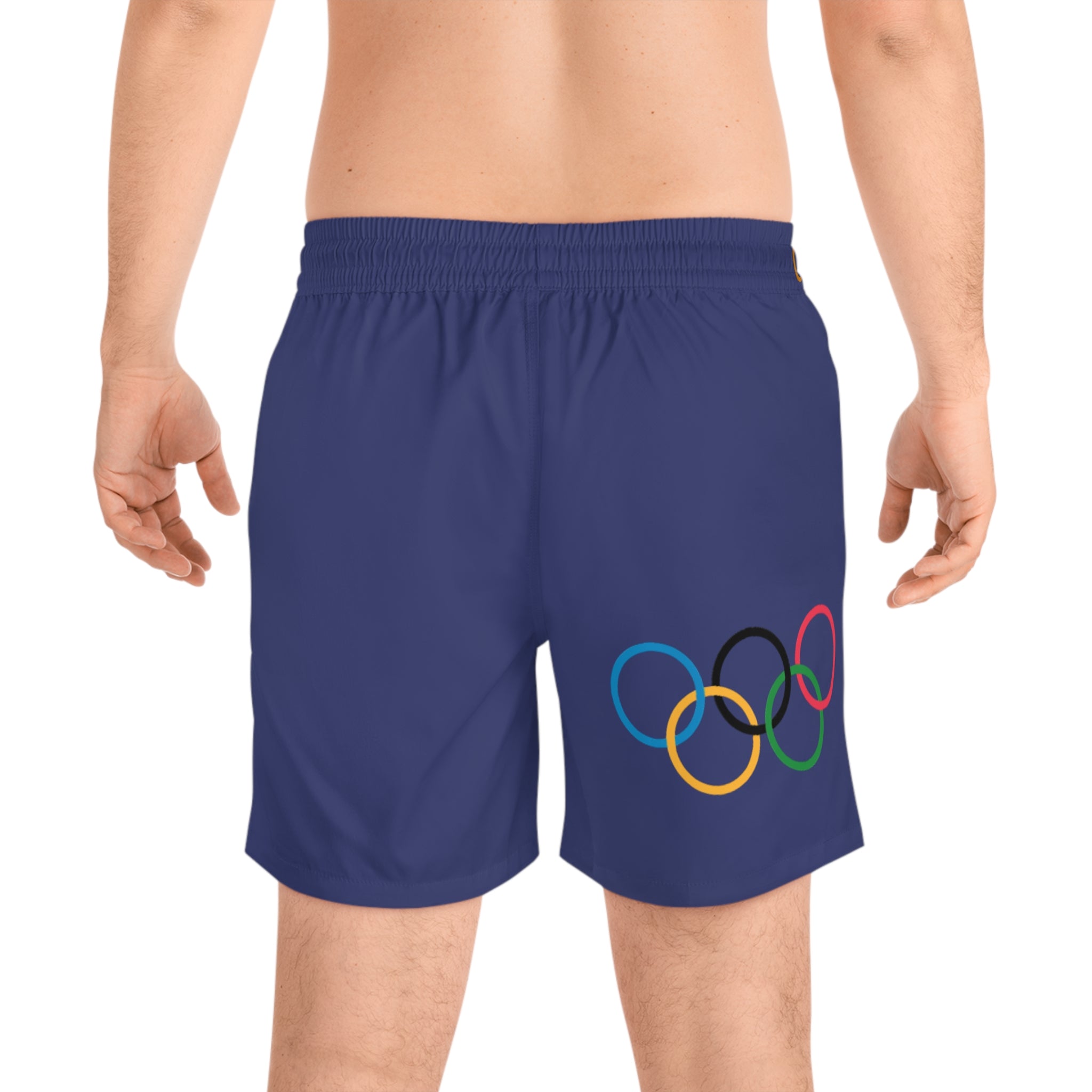USA Olympic Swim Shorts — Men’s Mid-Length Patriotic Beach Trunks