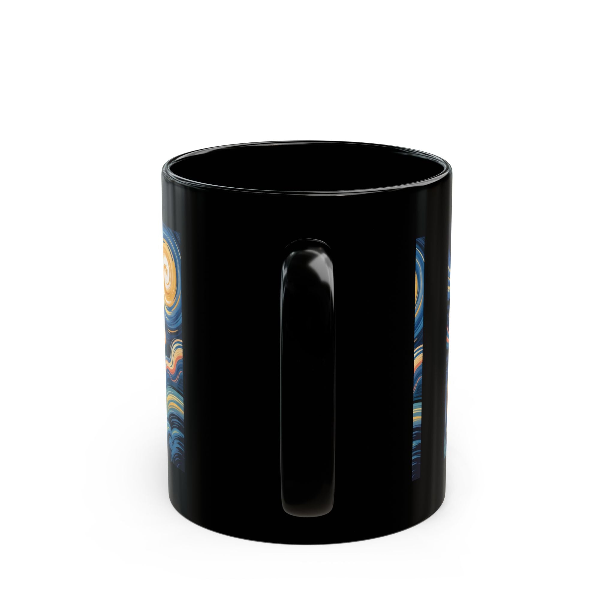 Astronaut Starry Night Mug — Van Gogh Style Space Coffee Cup (11oz/15oz)