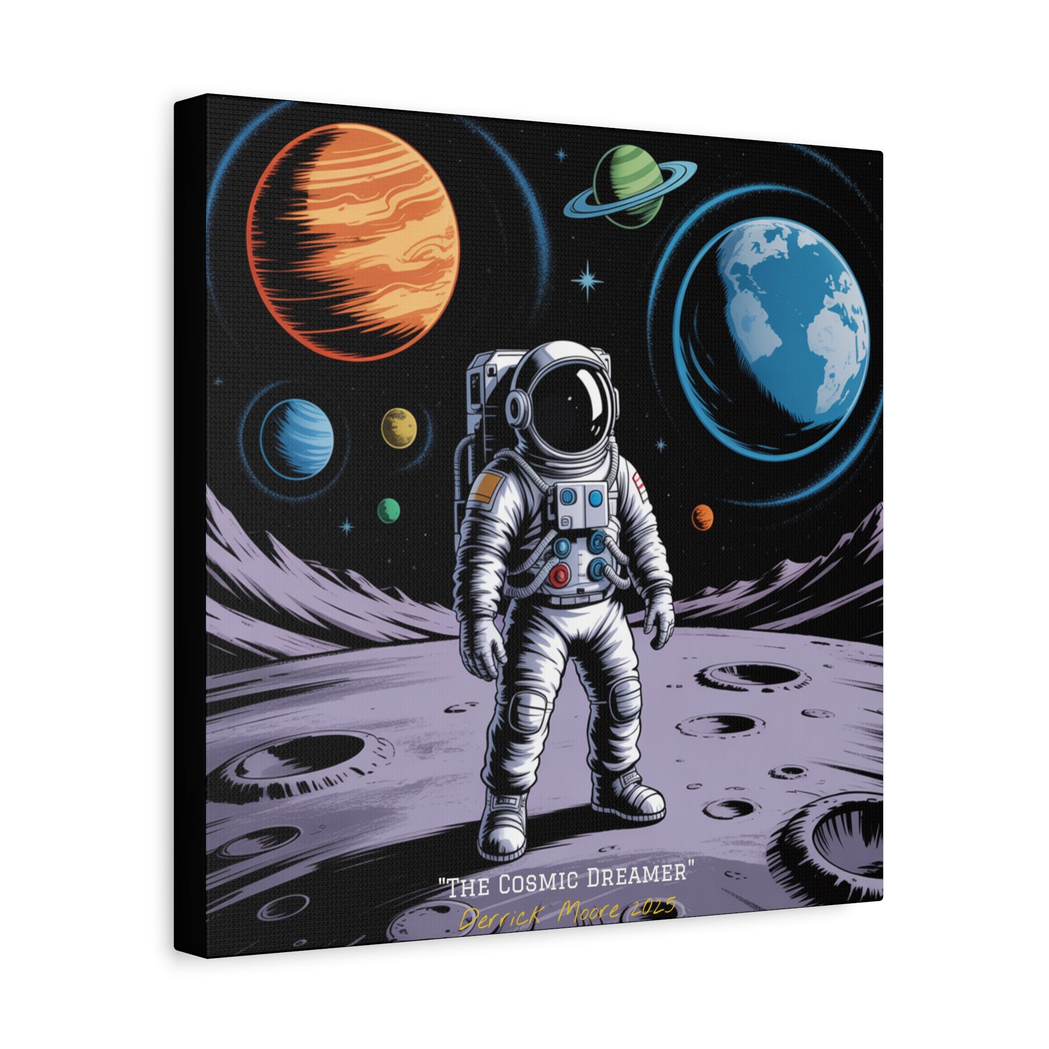 "The Cosmic Dreamer" 2025 - Matte Stretched Canvas Wall Art