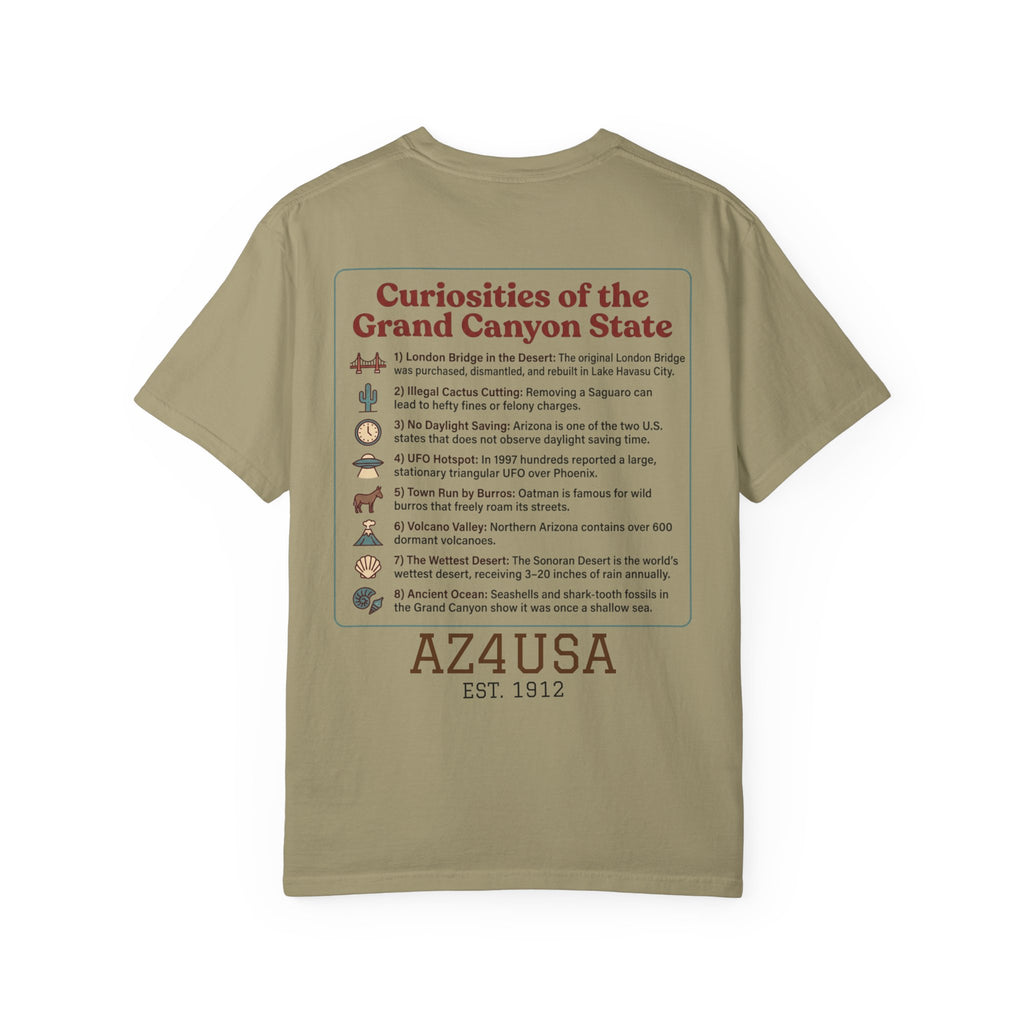 Arizona Pride T-Shirt — Grand Canyon State Facts Graphic Tee
