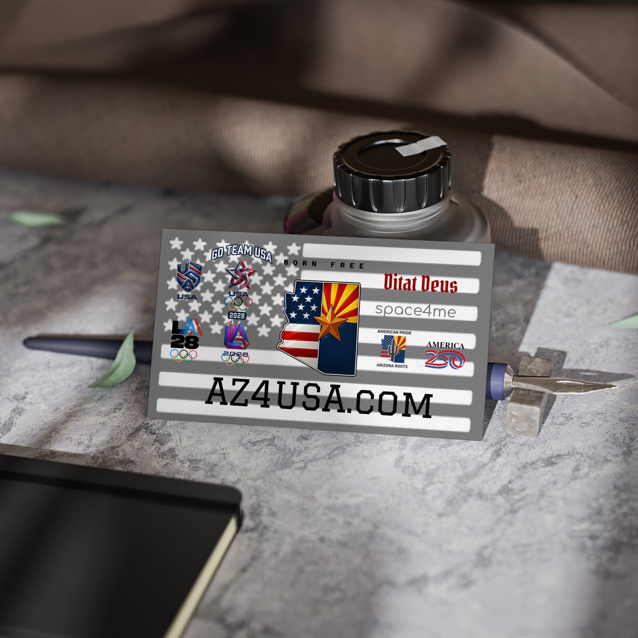 Arizona Flag USA Business Cards — Patriotic AZ4USA.com Networking Cards