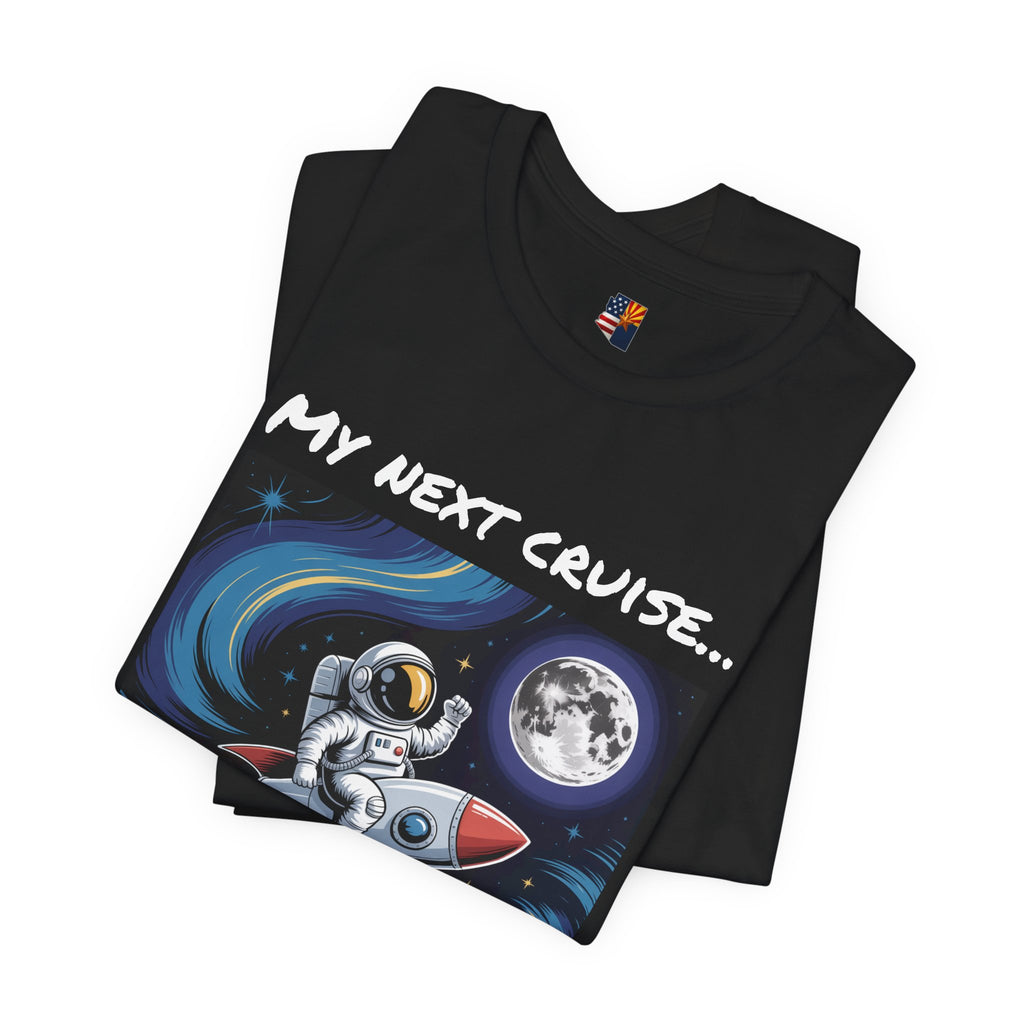 Cosmic Adventure Tee - Unisex Jersey Short Sleeve Tee, Space Lover Gift, Astronaut T-Shirt, Sci-Fi Apparel, Gift for Him/Her