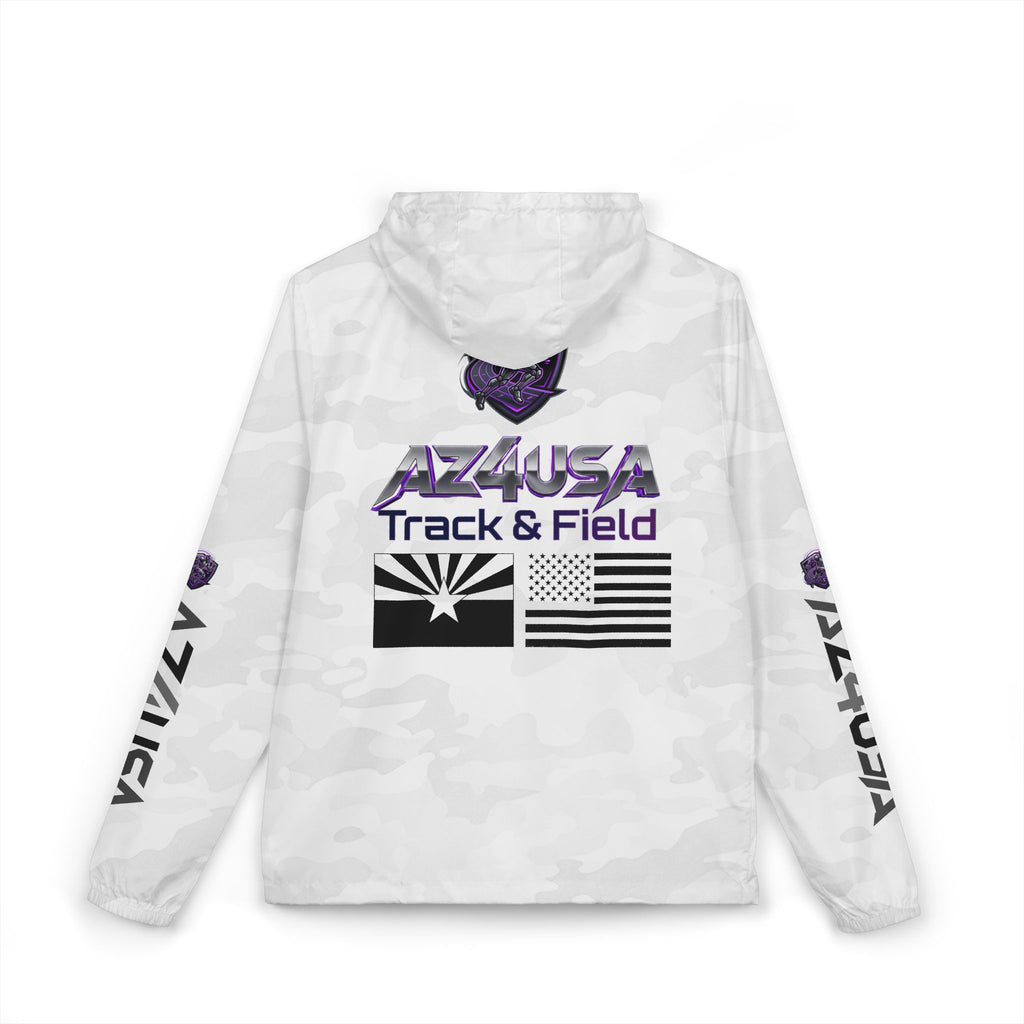 AZ4USA Track & Field Windbreaker Jacket — Mesa Arizona Camo Full-Zip