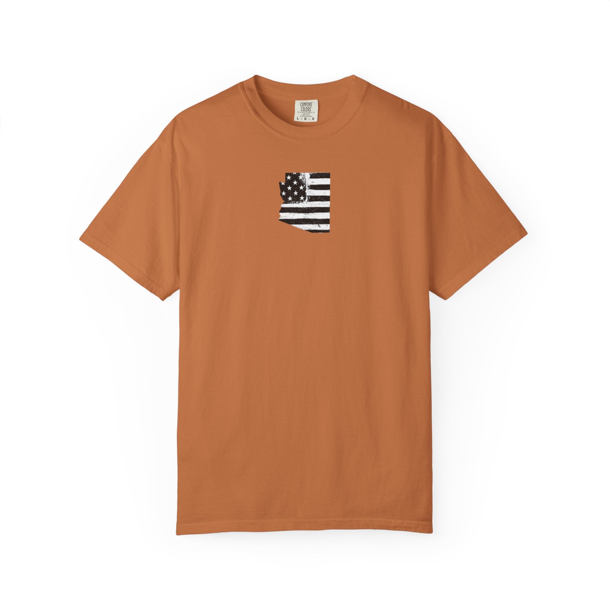 Arizona Flag Tee - Born in America, American Pride Shirt, Unisex Graphic T-Shirt, Arizona Themed Apparel, Patriotic Gift