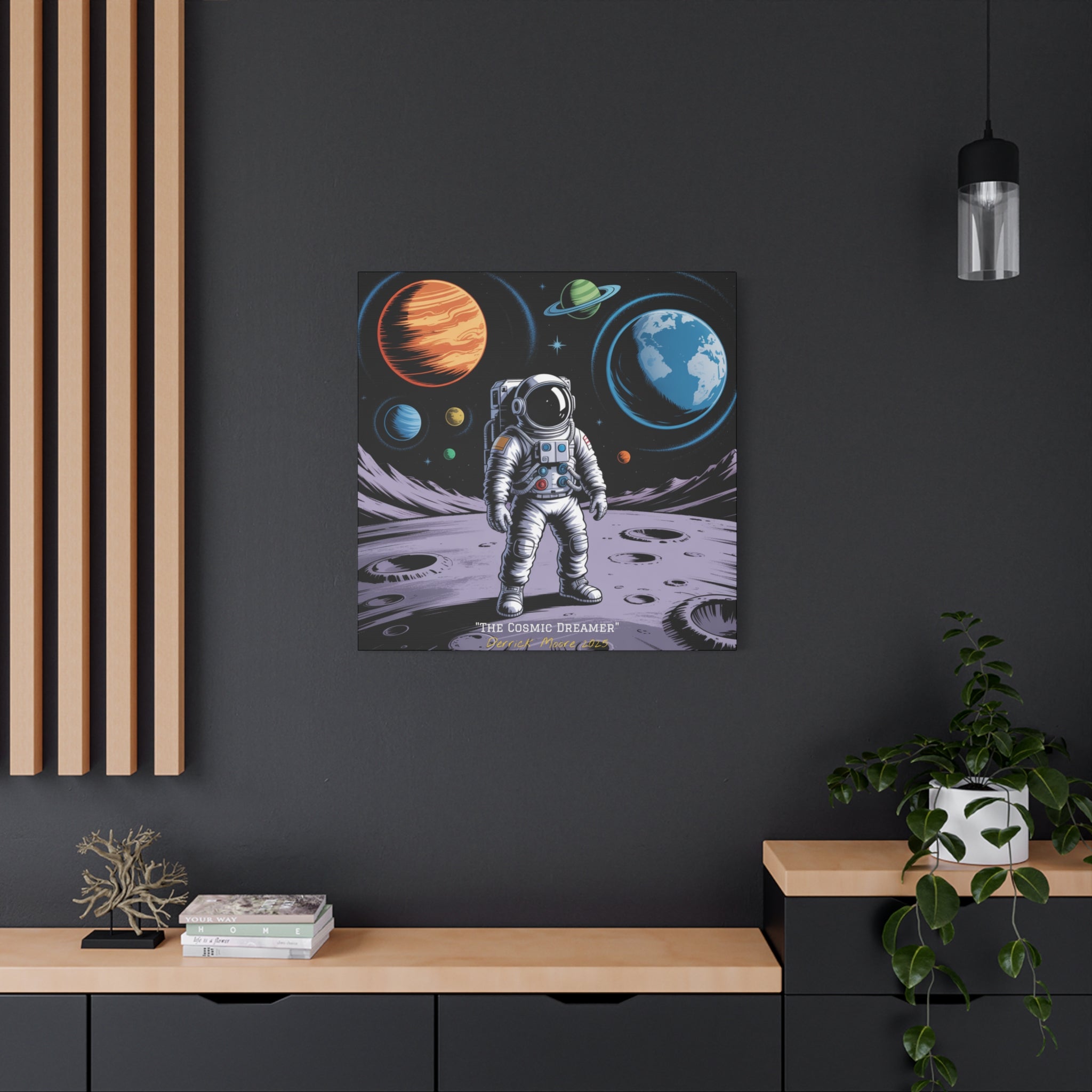 "The Cosmic Dreamer" 2025 - Matte Stretched Canvas Wall Art