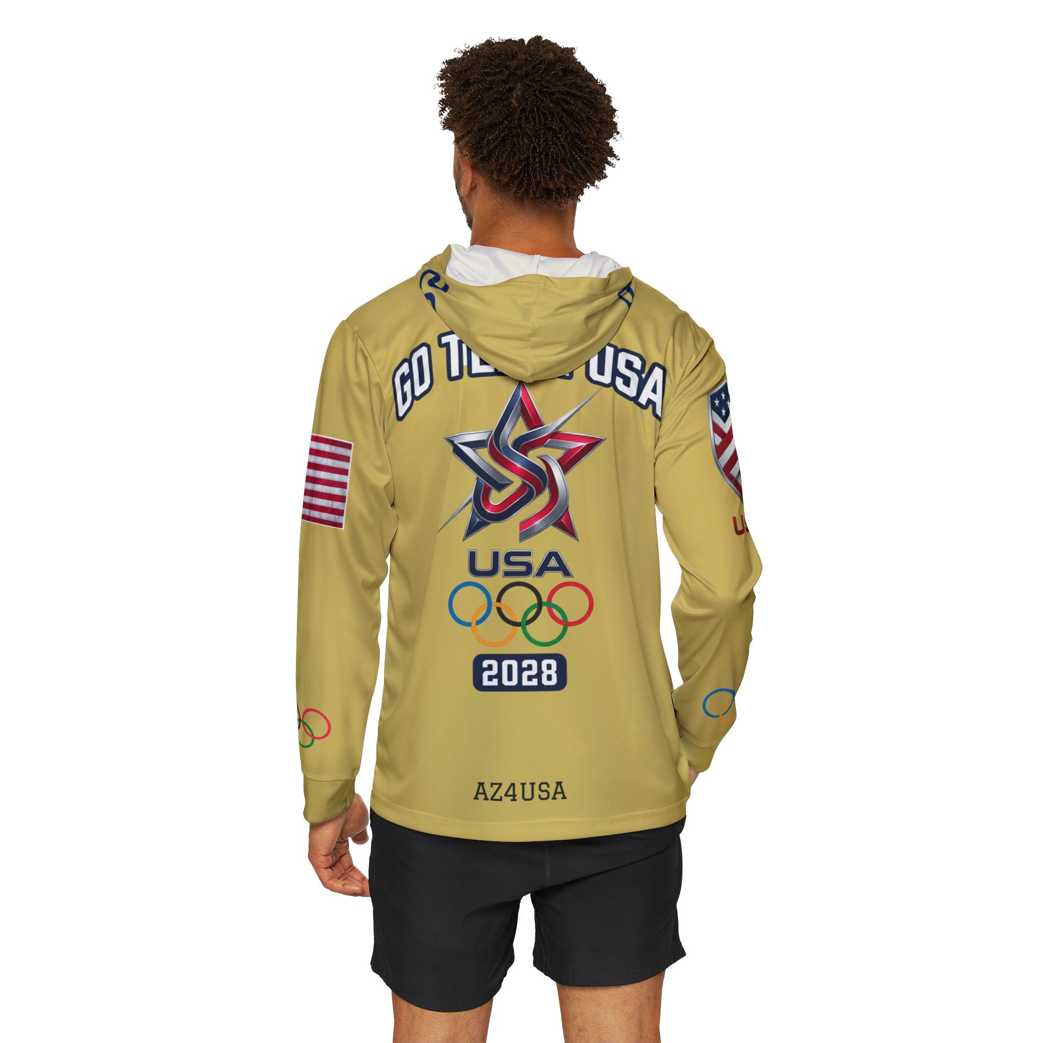 LA 2028 Olympics USA Sports Hoodie — Men’s Warmup Pullover