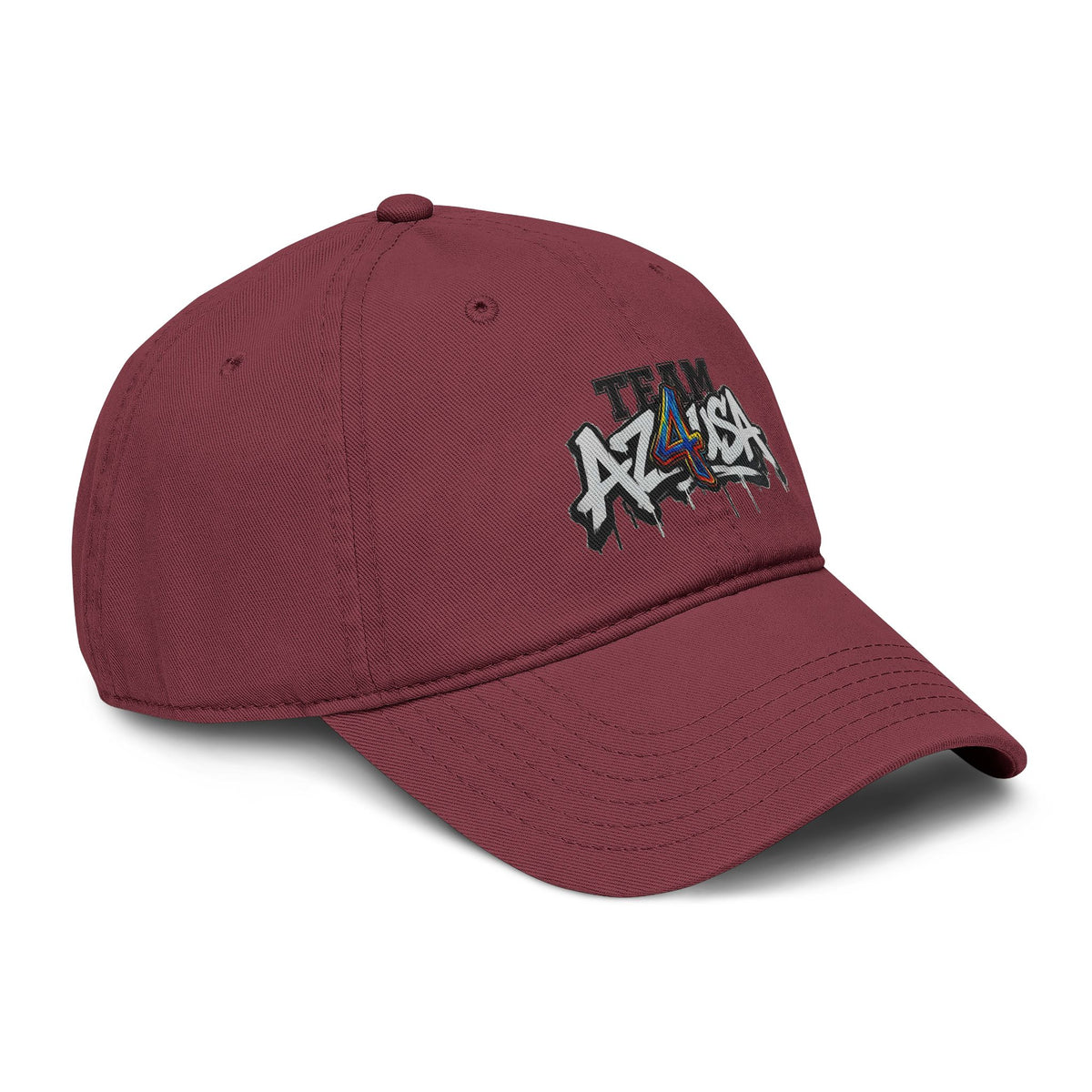 Team Azusa Washed Baseball Cap — Vintage Graffiti Logo Hat