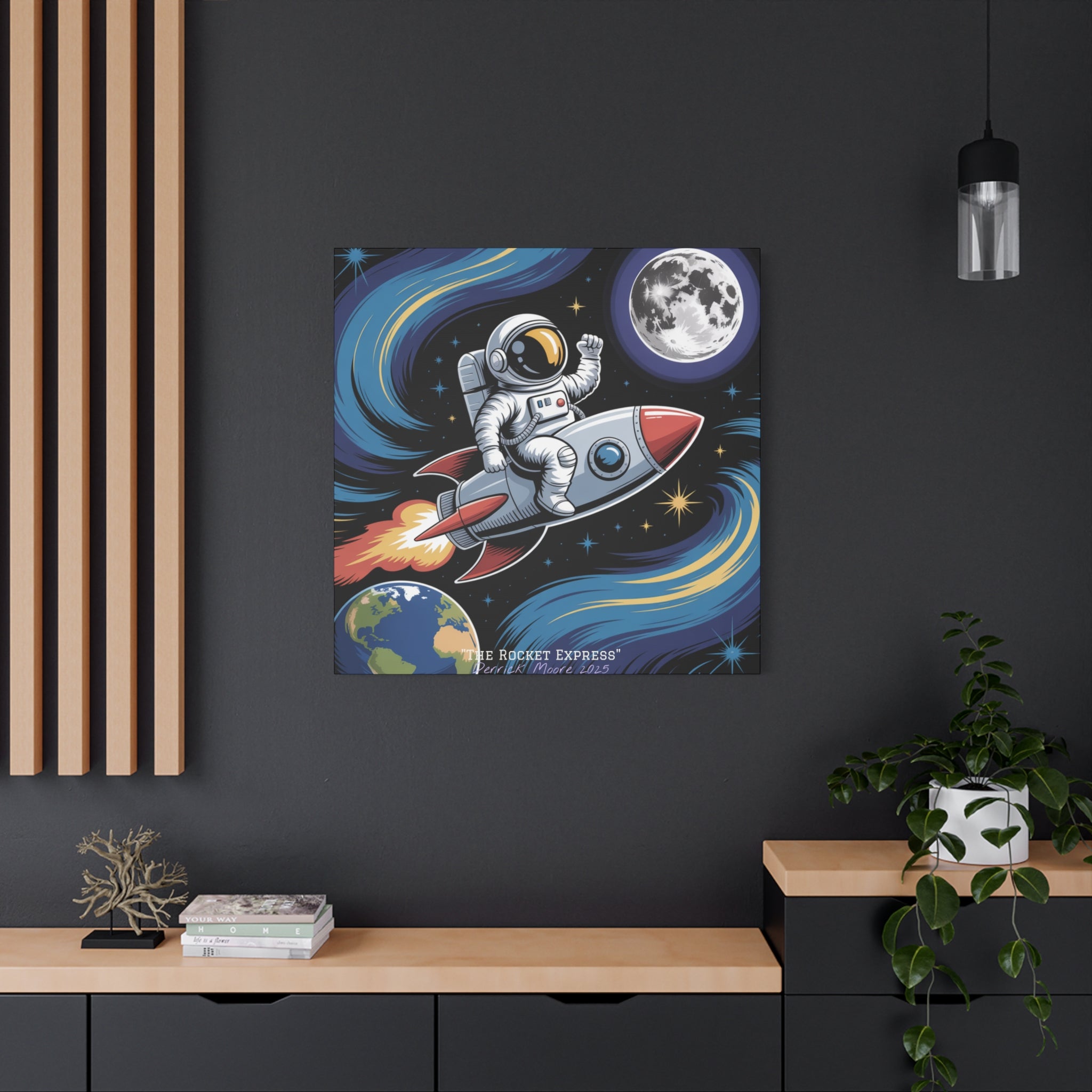 "The Rocket Express" 2025 - Matte Stretched Canvas Wall Art