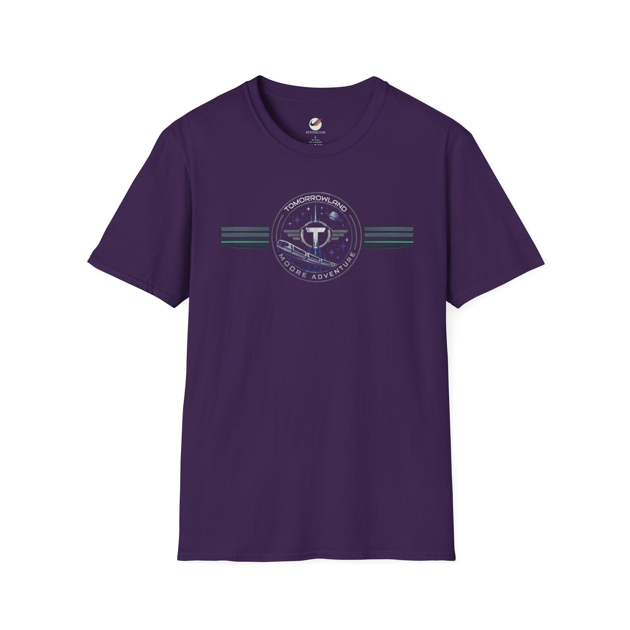 Tomorrowland 'Moore Adventure' Logo T‑Shirt — Retro Space Adventure Graphic Tee