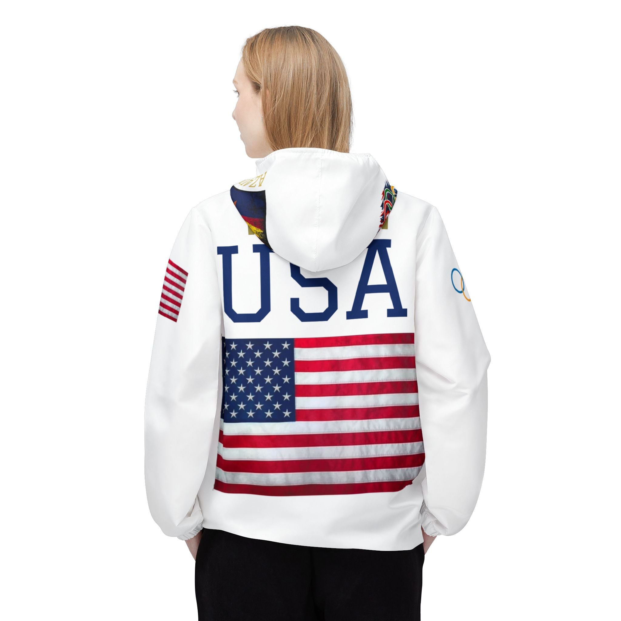 USA 2028 Olympic Windbreaker Jacket – LA28 USA Flag Hoodie