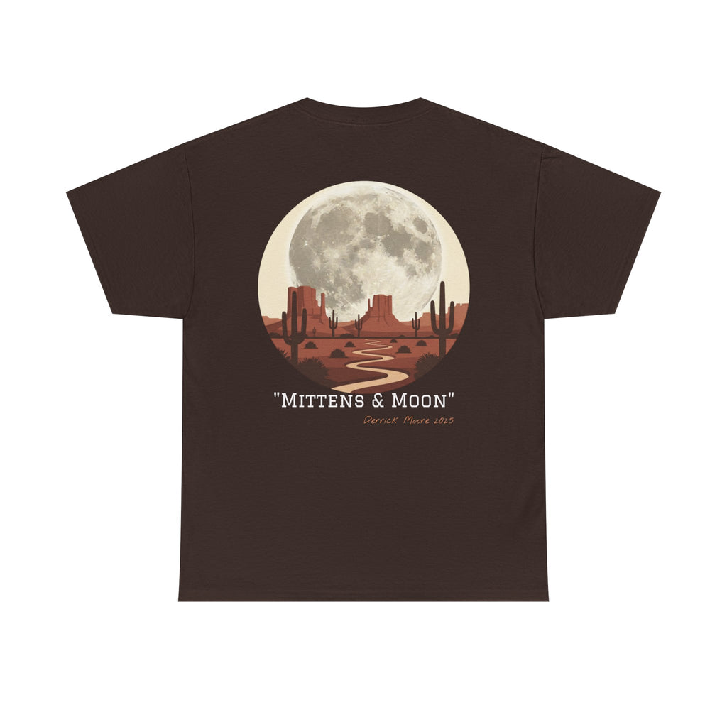 "Mittens & Moon" Graphic Tee--Moonrise Desert T‑Shirt